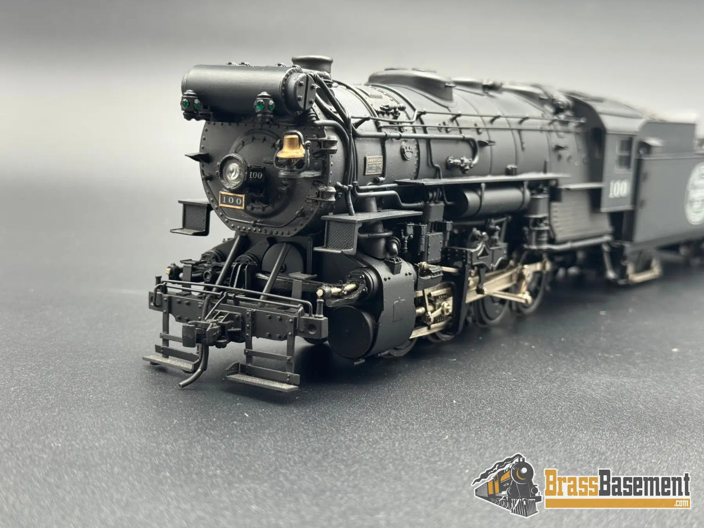 O Brass - US Hobbies Indiana Harbor Belt IHB 0-8-0 3 Cylinder Super Switcher! - Pro Paint Steam