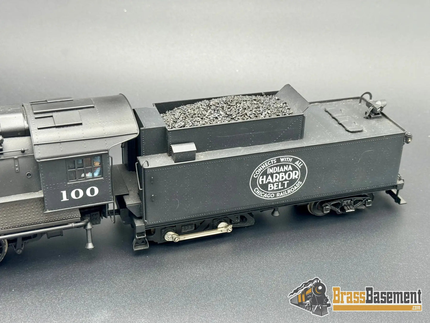 O Brass - US Hobbies Indiana Harbor Belt IHB 0-8-0 3 Cylinder Super Switcher! - Pro Paint Steam