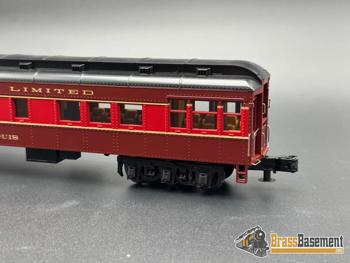 O Gauge - MTH RailKing 30-69267 3-Rail Chicago & Alton Madison Passenger Cars - Mint Steam