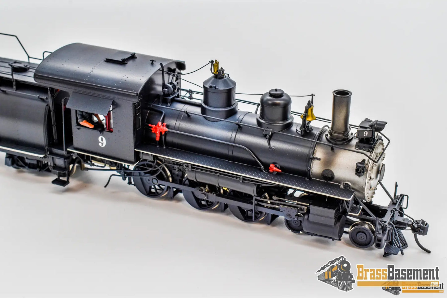 Sn3 Brass - Pbl Southern Pacific 4 - 6 - 0 #9 Foreground Model W/ Sound Steam
