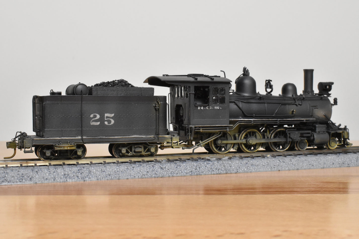 HOn3 Brass - PSC Rio Grande Southern RGS #25 4-6-0 - Custom Painted - Samhongsa