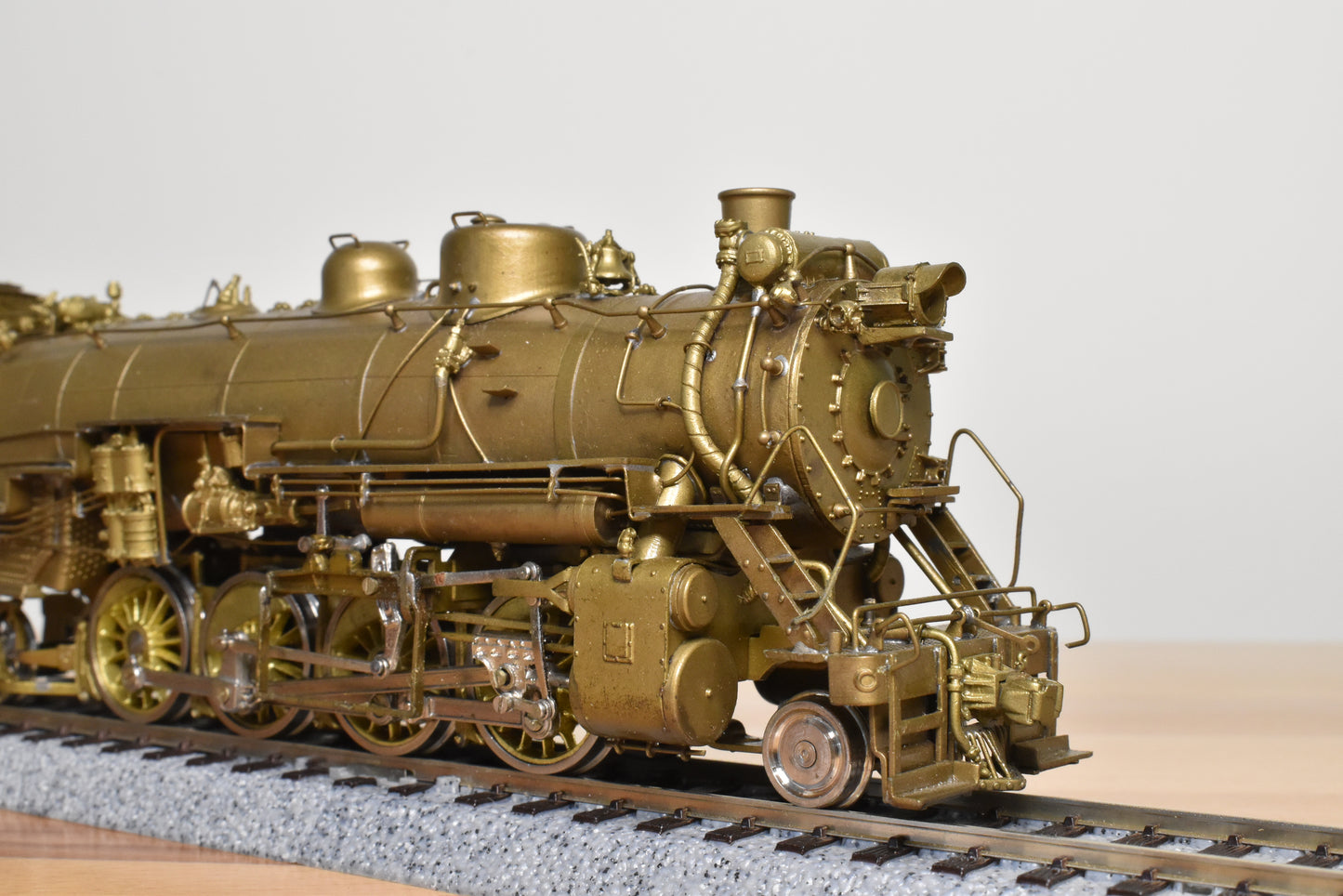 HO Brass - Oriental CB&Q Burlington O-1A 2-8-2 Elesco FWH - Unpainted Mint