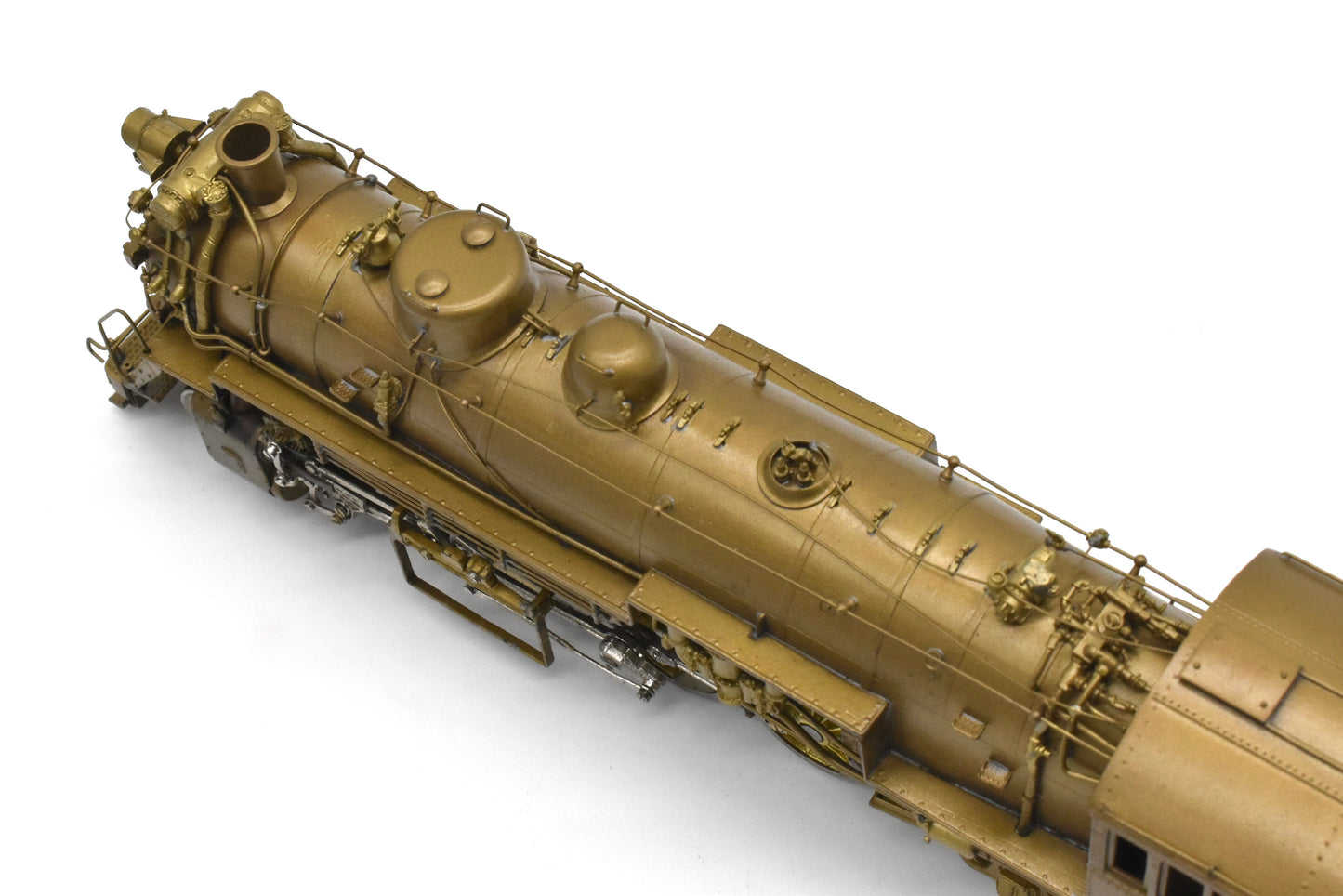 HO Brass - Oriental CB&Q Burlington O-1A 2-8-2 Elesco FWH - Unpainted Mint