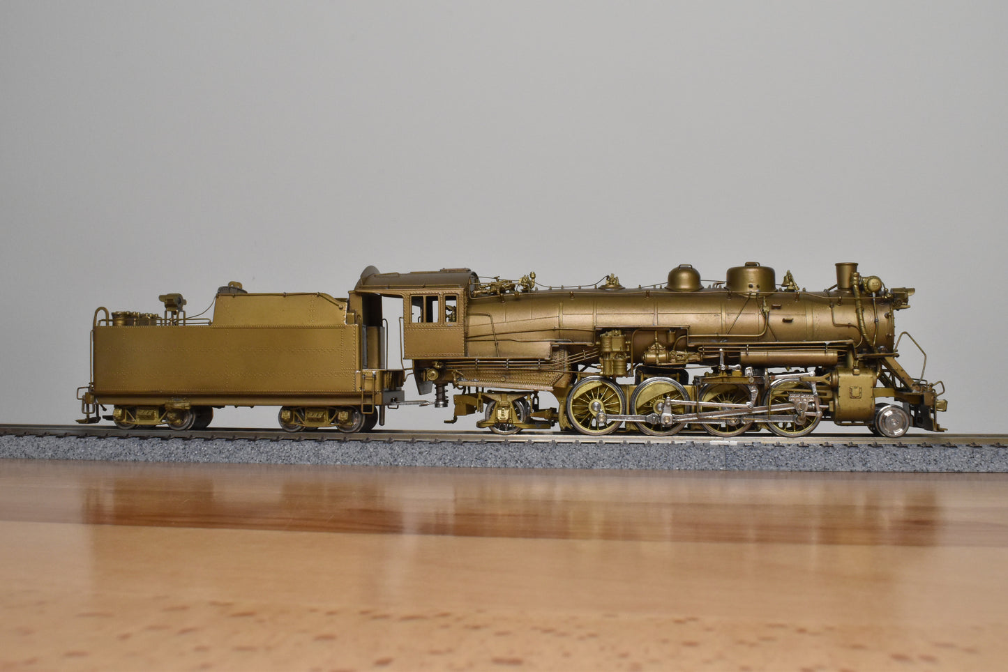 HO Brass - Oriental CB&Q Burlington O-1A 2-8-2 Elesco FWH - Unpainted Mint