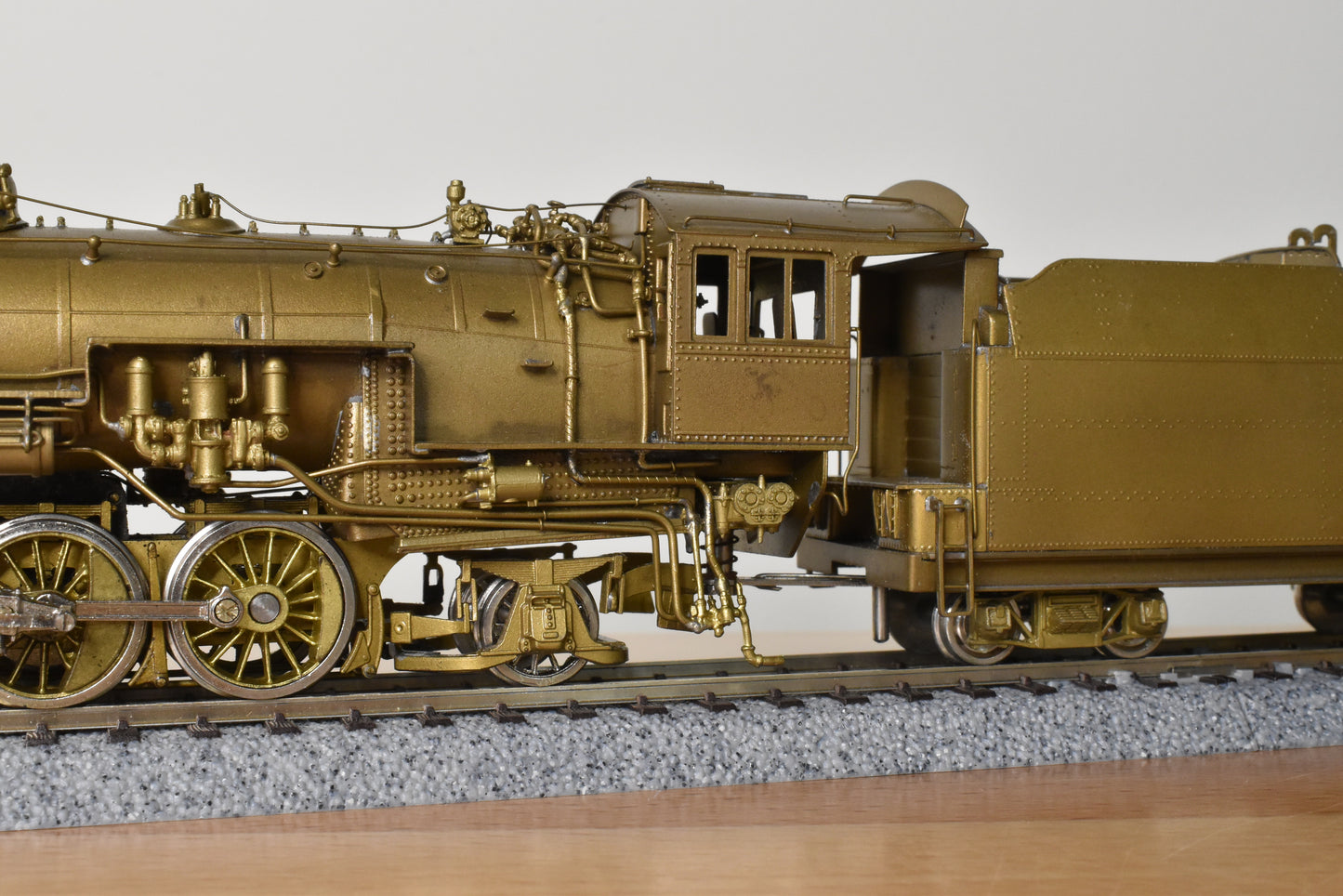 HO Brass - Oriental CB&Q Burlington O-1A 2-8-2 Elesco FWH - Unpainted Mint