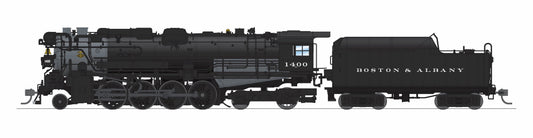 BLI 9600 Boston & Albany A1a #1400 Early 1930’s Appearance 4-axle Tender Roman Lettering Paragon4 Sound/DC/DCC w/ Smoke