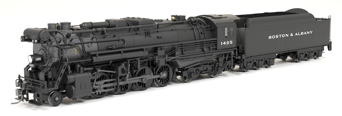 BLI 9604 Boston & Albany A1a #1405 Post-1946 Appearance 6-axle Tender Block Lettering Paragon4 Sound/DC/DCC w/ Smoke HO