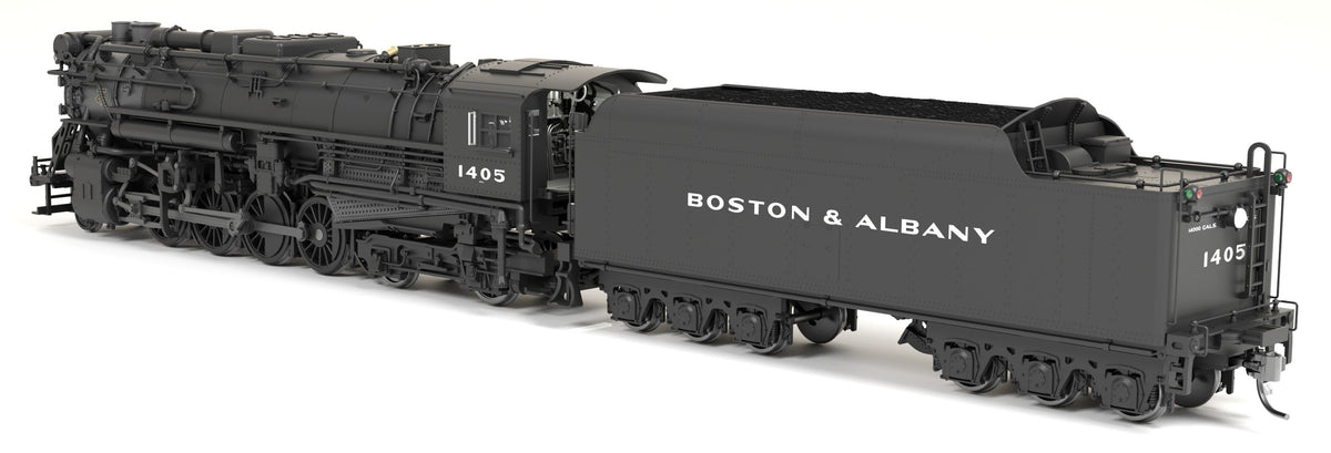 BLI 9605 Boston & Albany A1a #1405 Post-1946 Appearance 6-axle Tender Block Lettering No-Sound / DCC-Ready HO - No Sound