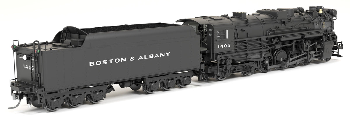 BLI 9604 Boston & Albany A1a #1405 Post-1946 Appearance 6-axle Tender Block Lettering Paragon4 Sound/DC/DCC w/ Smoke HO