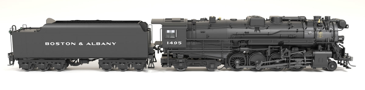 BLI 9604 Boston & Albany A1a #1405 Post-1946 Appearance 6-axle Tender Block Lettering Paragon4 Sound/DC/DCC w/ Smoke HO