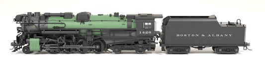 BLI 9607 Boston & Albany A1b #1426 1930’s Appearance w/ Sea Green Boiler 4-axle tender Roman Lettering No-Sound