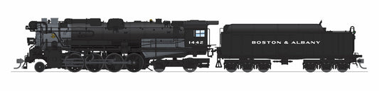 BLI 9611 Boston & Albany A1b #1442 Post-1946 Appearance 6-axle Tender Block Lettering No-Sound / DCC-Ready HO - No Sound