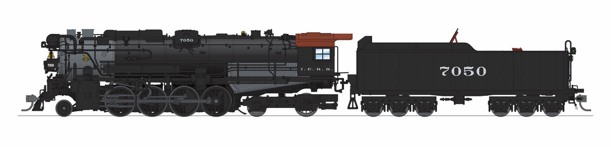 BLI 9614 Illinois Central #7050 1930’s Appearance Paragon4 Sound/DC/DCC w/ Smoke HO - Sound