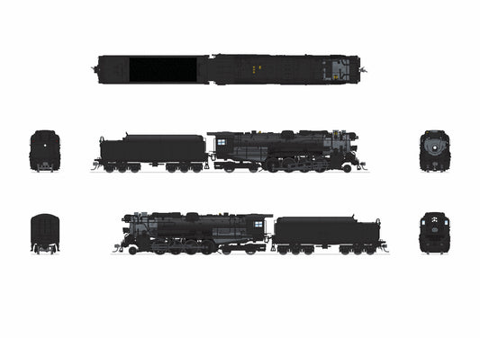Preorder: BLI 9618 BOSTON & ALBANY BERKSHIRE, UNLETTERED, DECAL SHEET IN BOX, PARAGON4 SOUND/DC/DCC, W/ SMOKE, HO