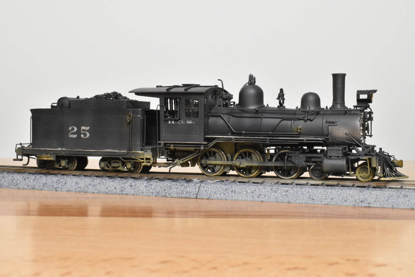 HOn3 Brass - PSC Rio Grande Southern RGS #25 4-6-0 - Custom Painted - Samhongsa