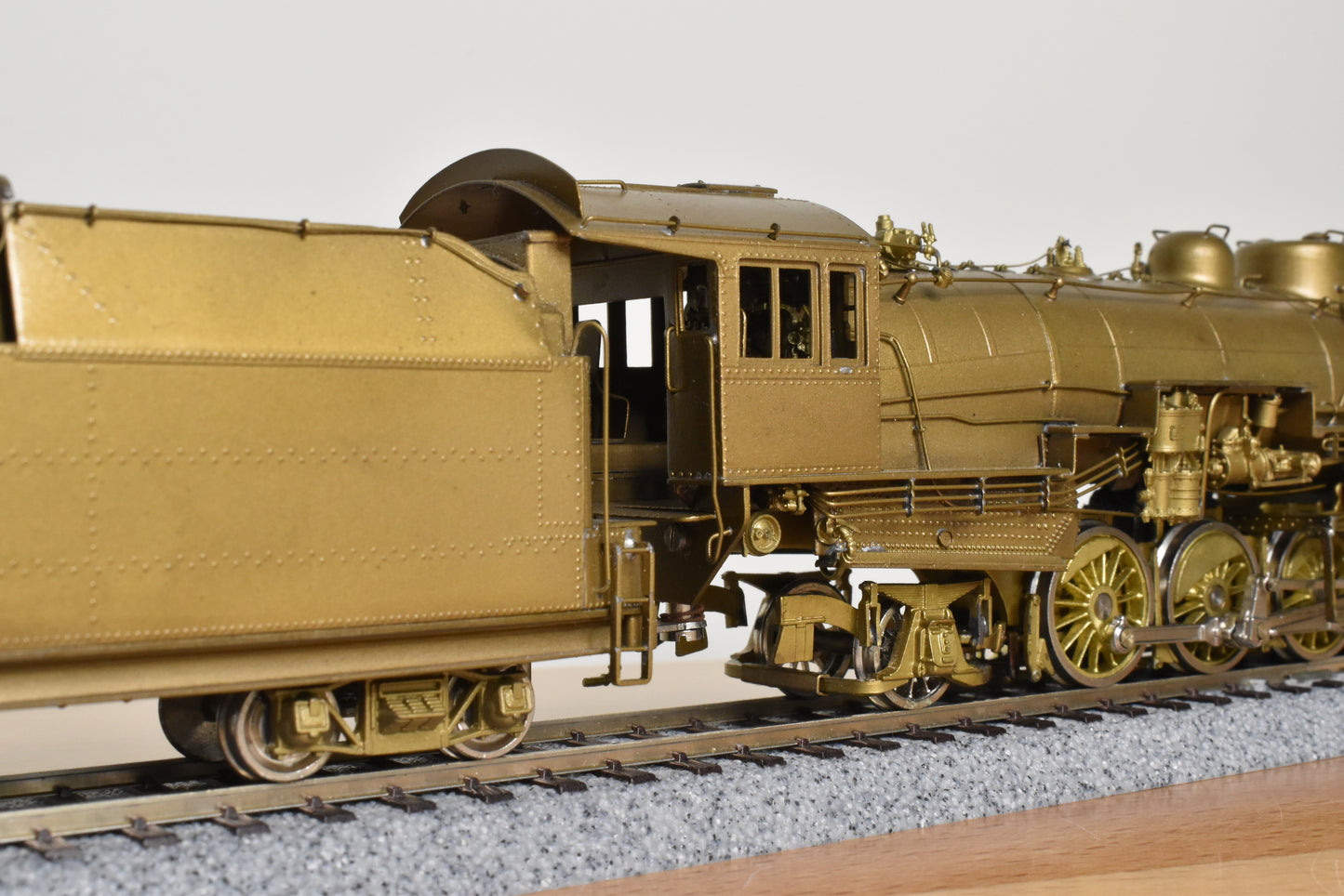 HO Brass - Oriental CB&Q Burlington O-1A 2-8-2 Elesco FWH - Unpainted Mint