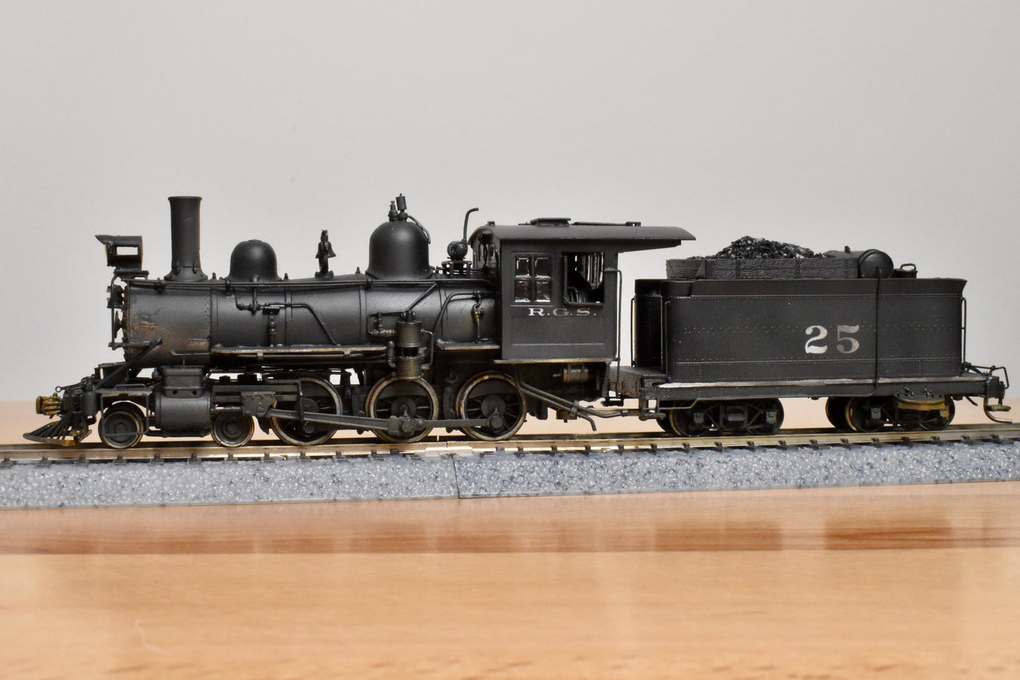 HOn3 Brass - PSC Rio Grande Southern RGS #25 4-6-0 - Custom Painted - Samhongsa
