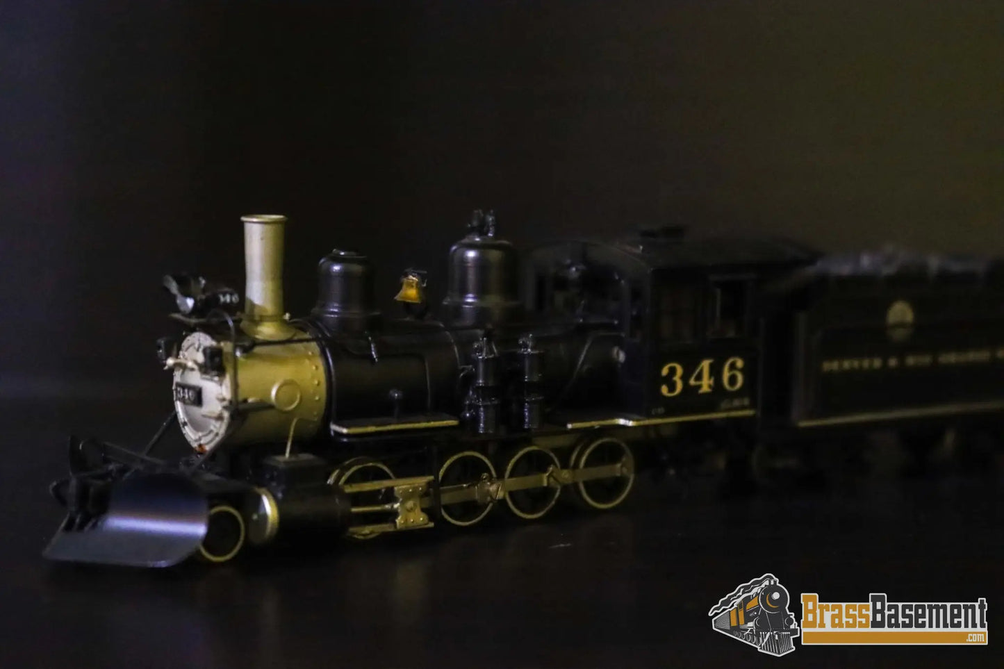 Budget Brass - HO Katsumi DRGW Rio Grande C-16 2-8-0 #346 - Painted
