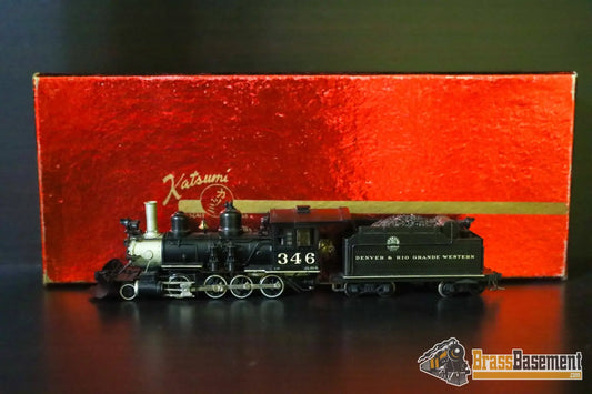 Budget Brass - HO Katsumi DRGW Rio Grande C-16 2-8-0 #346 - Painted