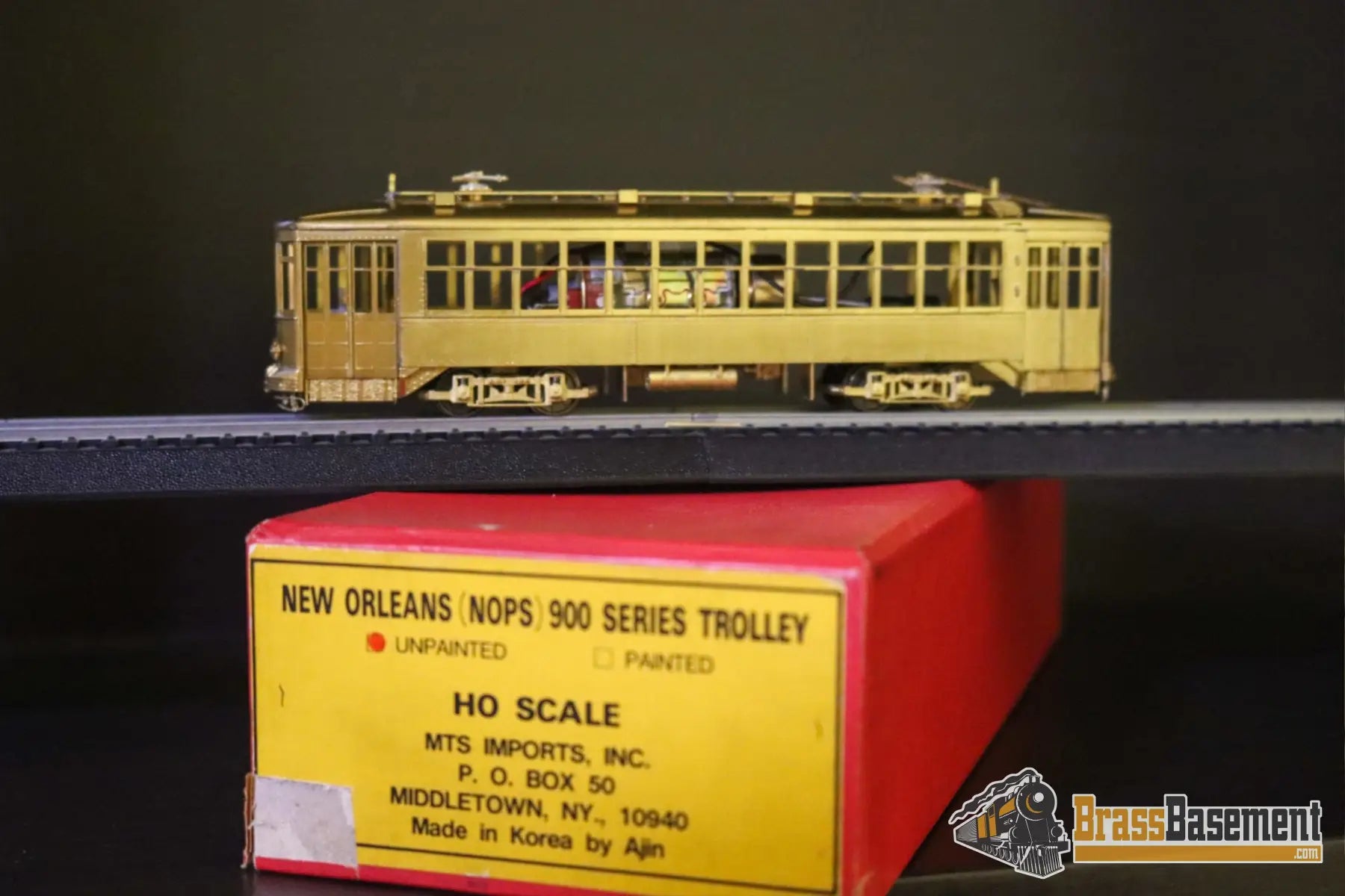 Budget Brass - HO MTS New Orleans NOPS 900 Series Trolley - Unpainted - Ajin Korea