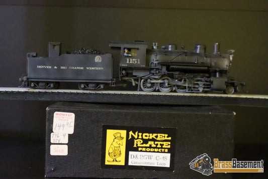Budget Brass - HO Nickel Plate DRGW Rio Grande C-48 2-8-0 #1151 - CP
