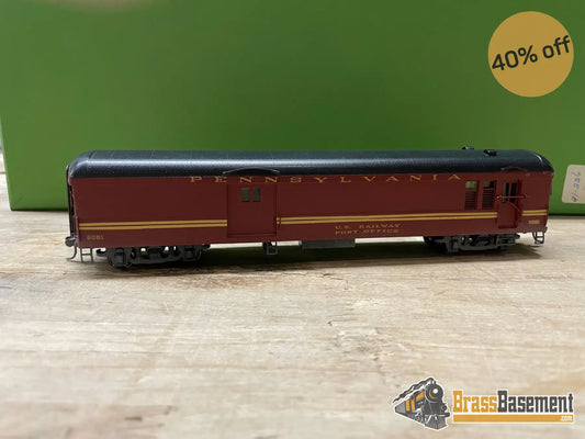 Budget Brass - Ho Njcb Pennsylvania Prr Baggage - Mail Car Bm - 60 Custom Paint Passenger