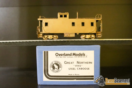 Budget Brass - HO Overland Great Northern 1945 Steel Caboose - Unpainted