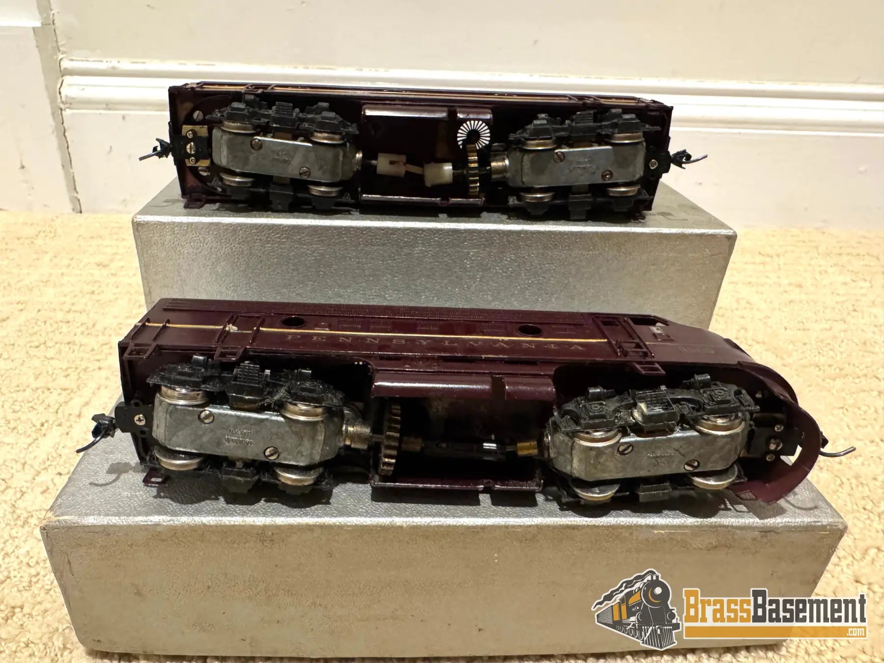 Ho Brass - Tenshodo Prr Pennsylvania Rr F-9 Ab Set F/P Diesel