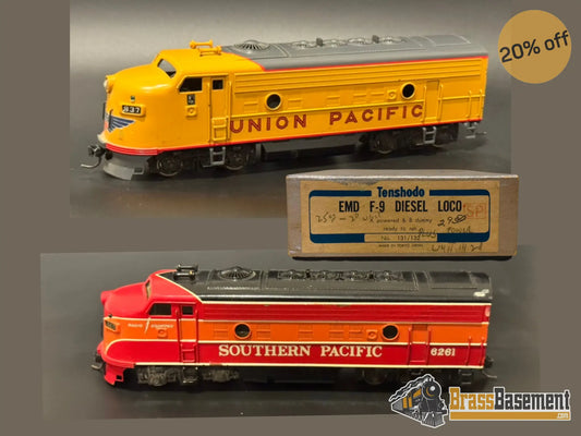 Bargain Brass - Ho Tenshodo Up/Sp F-9 A Set Fp Diesel