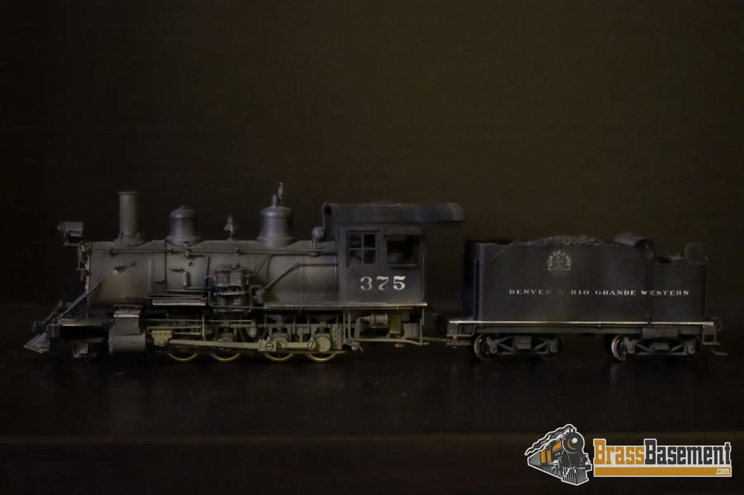 Budget Brass - HO Westside DRGW Rio Grande C-25 2-8-0 #375 - Painted - Nakamura