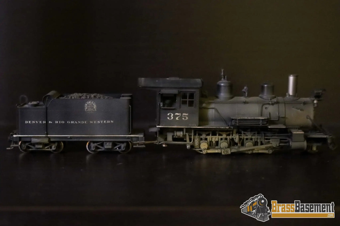 Budget Brass - HO Westside DRGW Rio Grande C-25 2-8-0 #375 - Painted - Nakamura