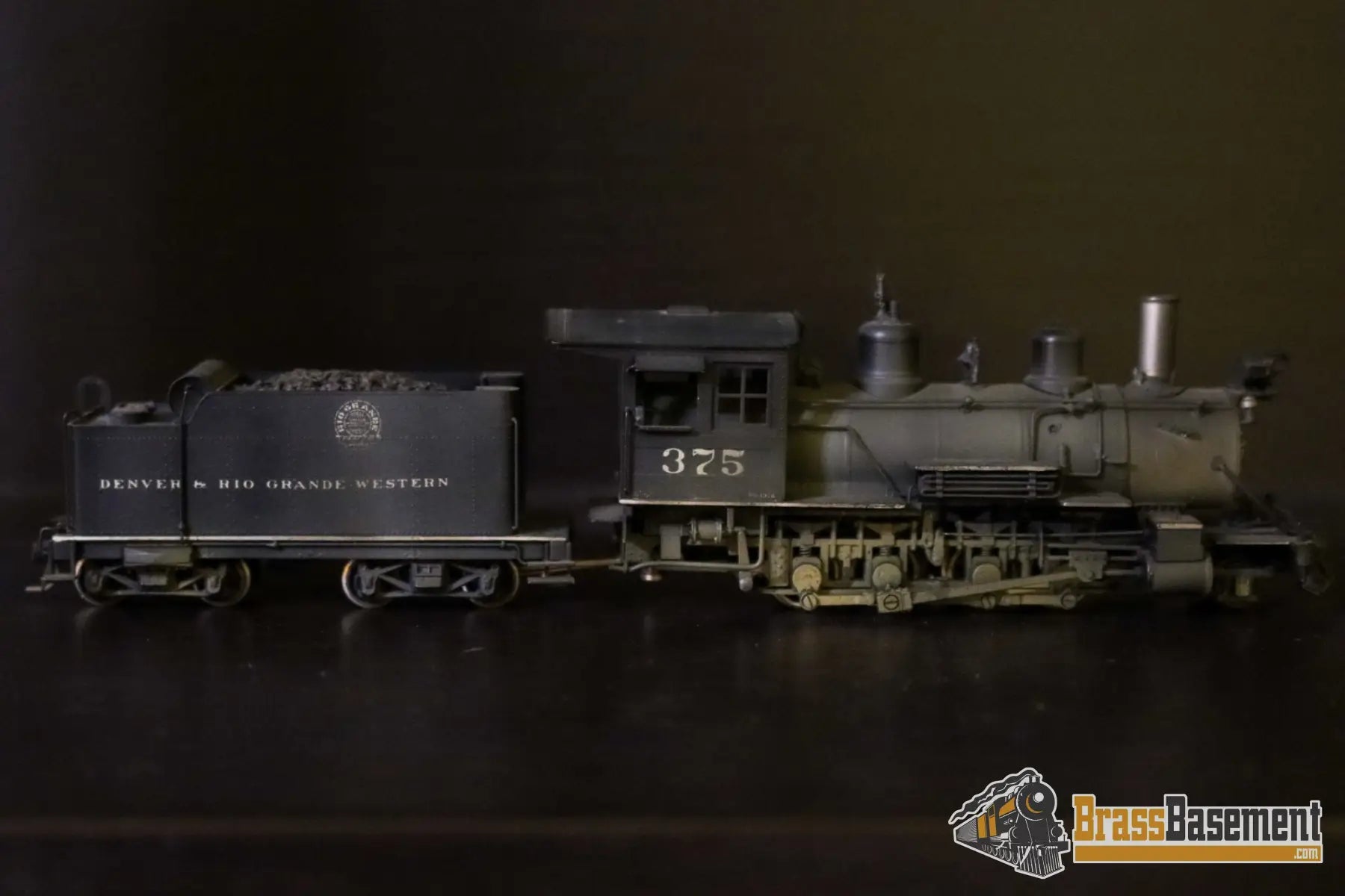 Budget Brass - HO Westside DRGW Rio Grande C-25 2-8-0 #375 - Painted - Nakamura