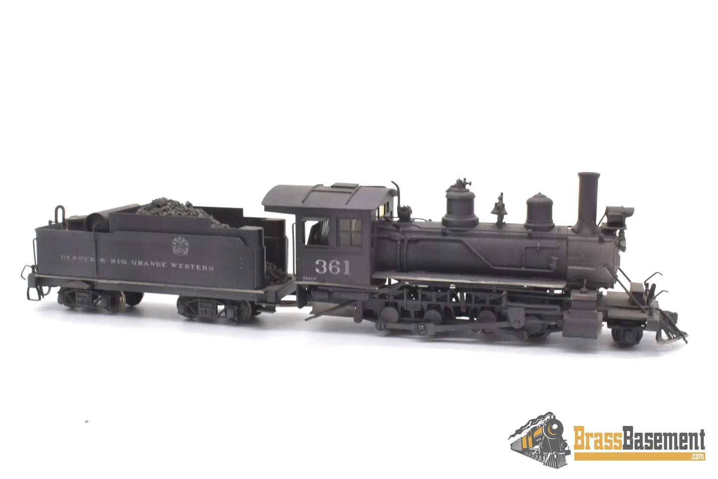 Budget Brass - Hon3 Njcb Drgw Rio Grande C - 21 2 - 8 - 0 #361 C/P Does Not Run Steam
