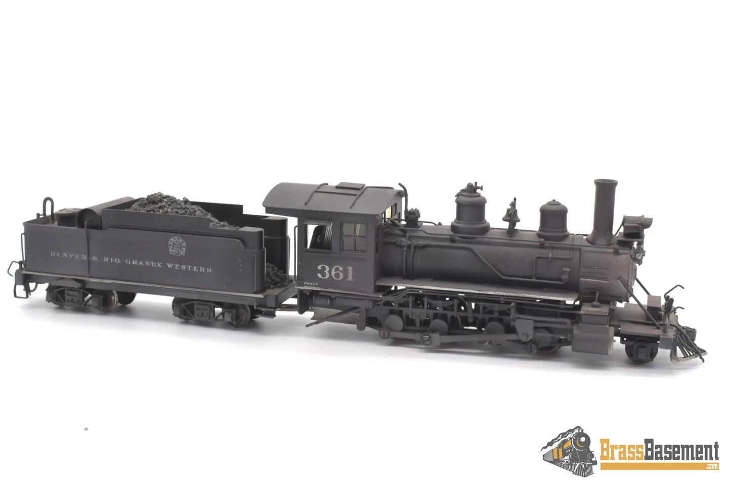 Budget Brass - Hon3 Njcb Drgw Rio Grande C - 21 2 - 8 - 0 #361 C/P Does Not Run Steam