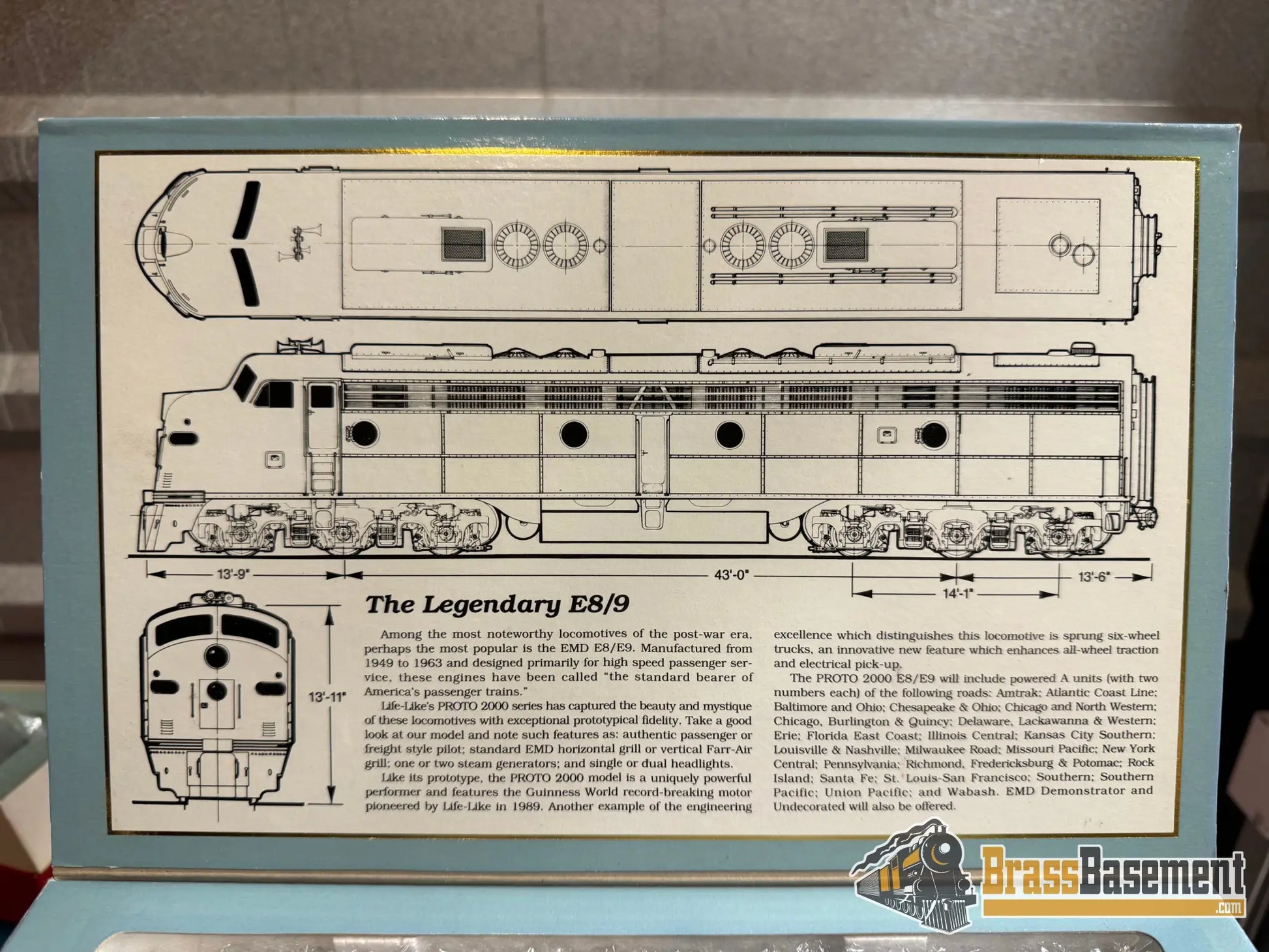 Budget Ho - Proto 2000 E8 A Unit New York Central #4044 Great Runner Diesel