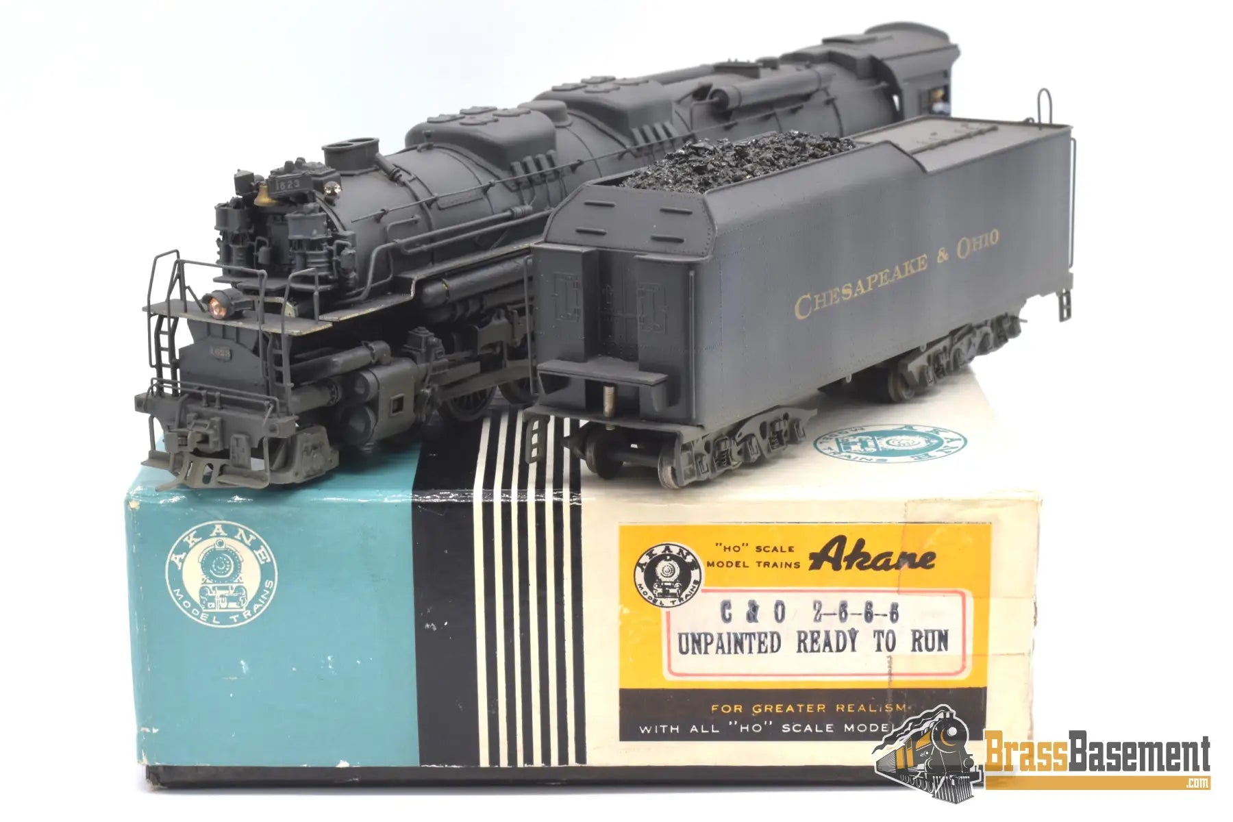 Ho Brass - Akane Chesapeake & Ohio C&O Allegheny 2 - 6 - 6 - 6 Rtr Custom Painted Steam
