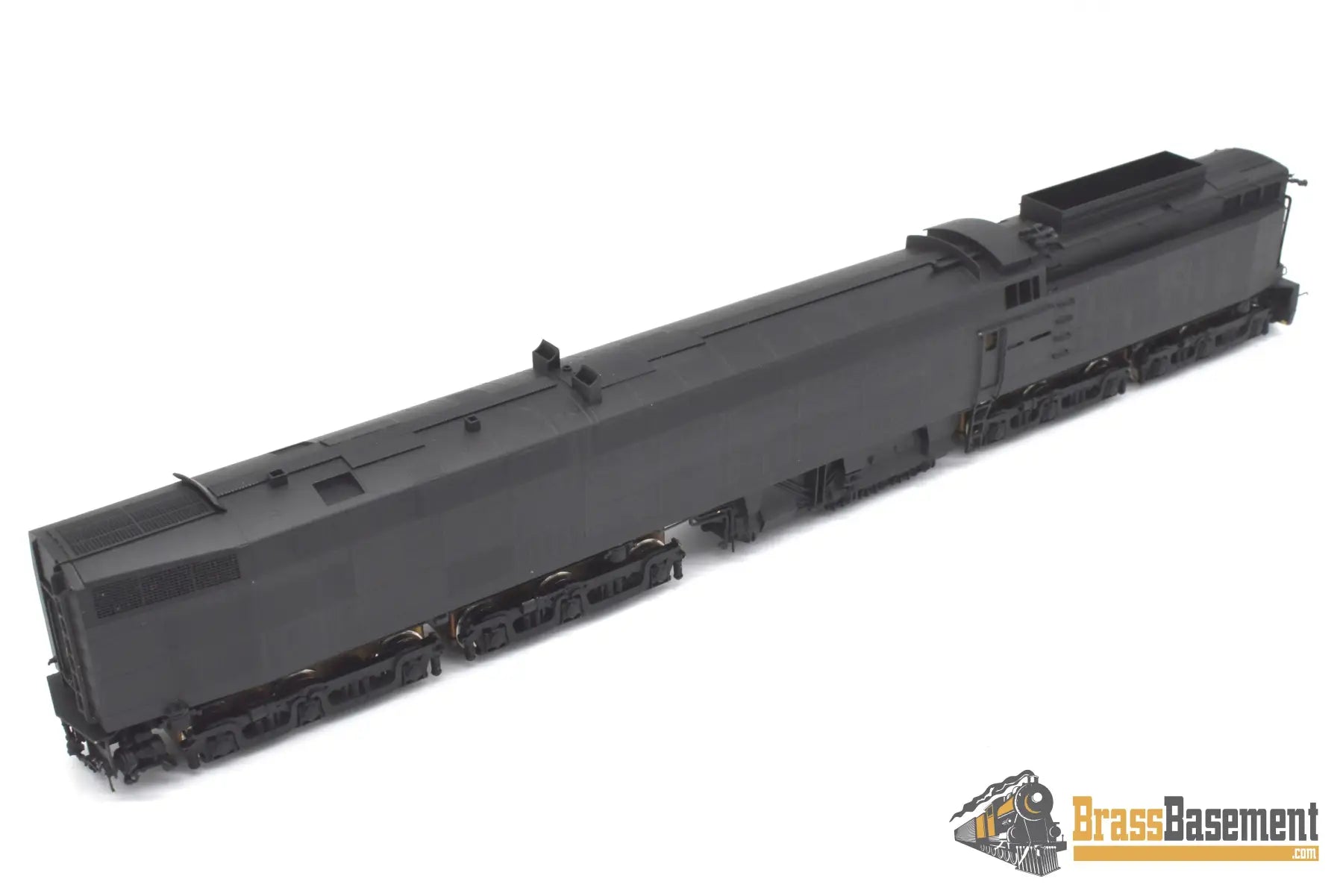 Ho Brass - Alco Imports Norfolk And Western N&W Jawn Henry Steam-Turbine Painted Black Turbine