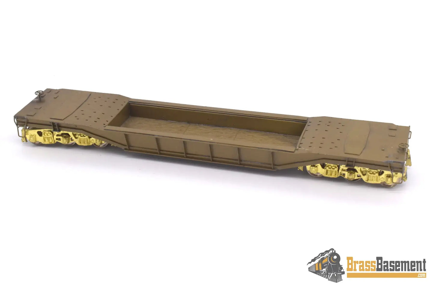 Ho Brass - Alco Models Greenville Well Flat Car Unpainted Freight