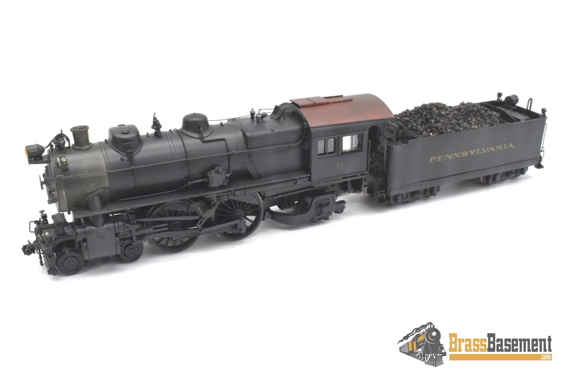 Ho Brass - Alco Models Pennsylvania Rr Prr E-6S 4-4-2 #51 Nice C/P & Weathered Steam