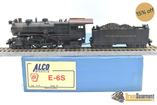 Ho Brass - Alco Models Pennsylvania Rr Prr E-6S 4-4-2 #51 Nice C/P & Weathered Steam