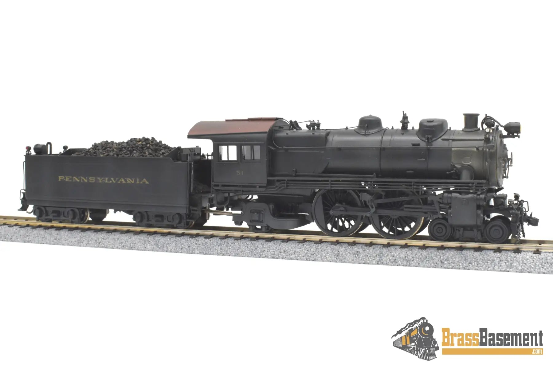 Ho Brass - Alco Models Pennsylvania Rr Prr E-6S 4-4-2 #51 Nice C/P & Weathered Steam