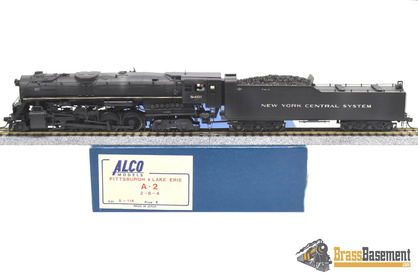 Ho Brass - Alco Models Pittsburgh & Lake Erie P&Le 2 - 8 - 4 A - 2 #9401 Nycs Ok Custom Paint Steam