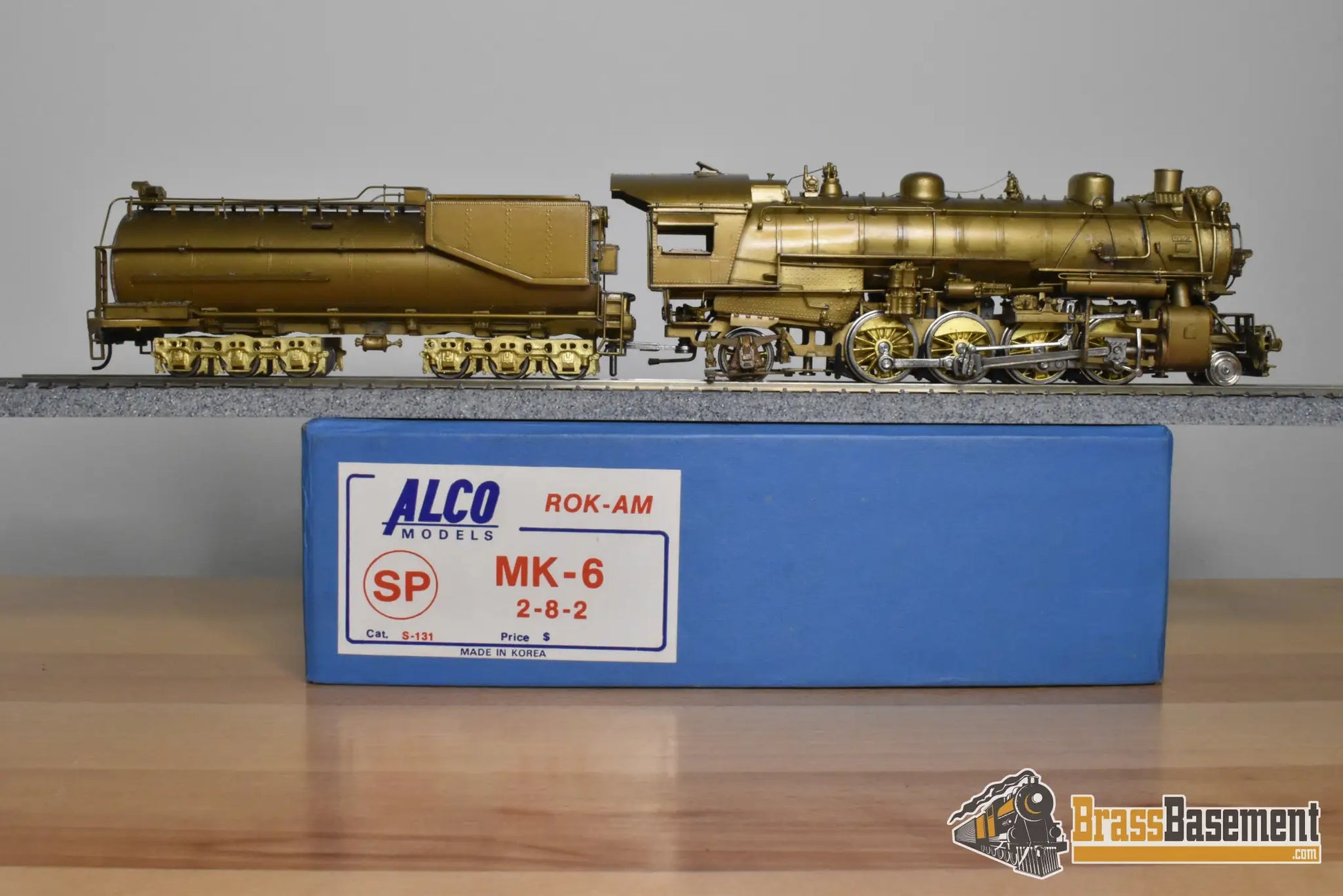 HO Brass - Alco Models Southern Pacific 2-8-2 MK-6 - Unpainted Does Not Run - Rok-AM - Steam