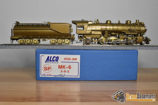 HO Brass - Alco Models Southern Pacific 2-8-2 MK-6 - Unpainted Does Not Run - Rok-AM - Steam