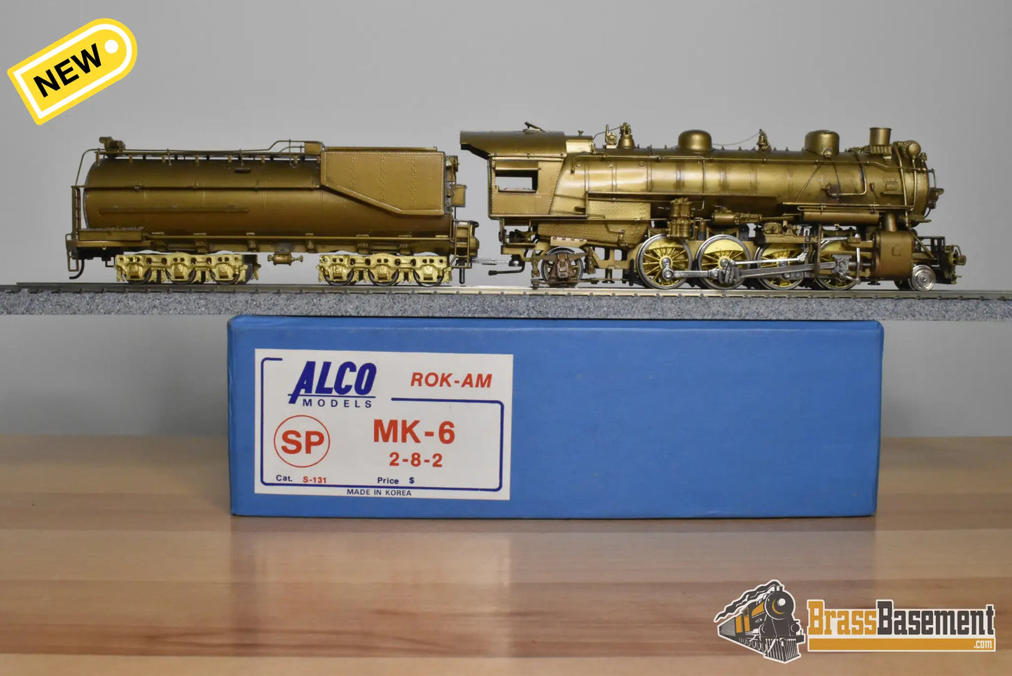 HO Brass - Alco Models Southern Pacific 2-8-2 MK-6 - Unpainted Does Not Run - Rok-AM - Steam