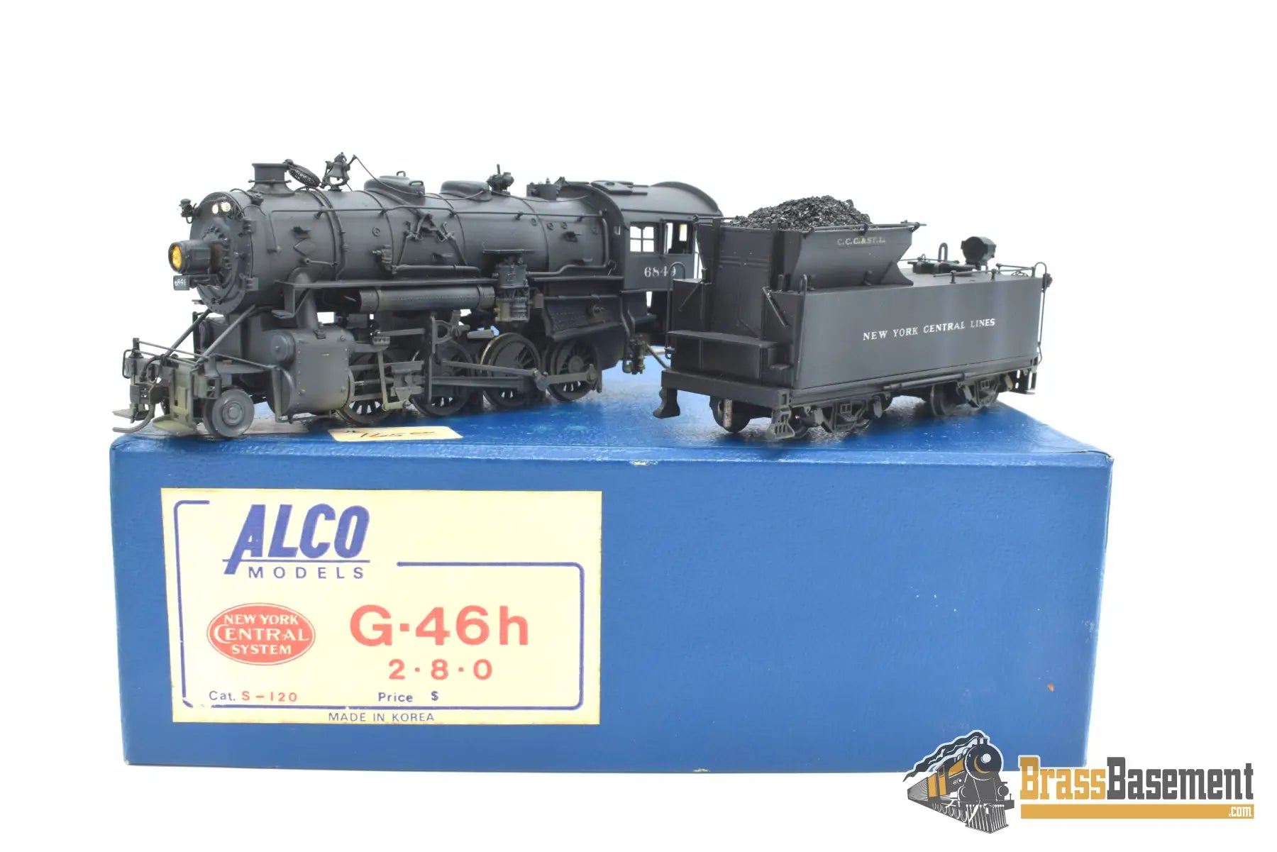 Ho Brass - Alco New York Central Nyc G - 46H 2 - 8 - 0 #6849 Pro Paint Steam