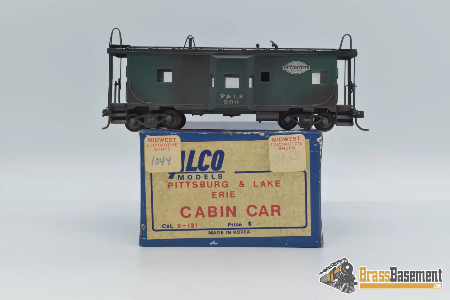 Ho Brass - Alco Pittsburgh And Lake Erie P&Le (Nycs) Cabin Car Poor Custom Paint Caboose
