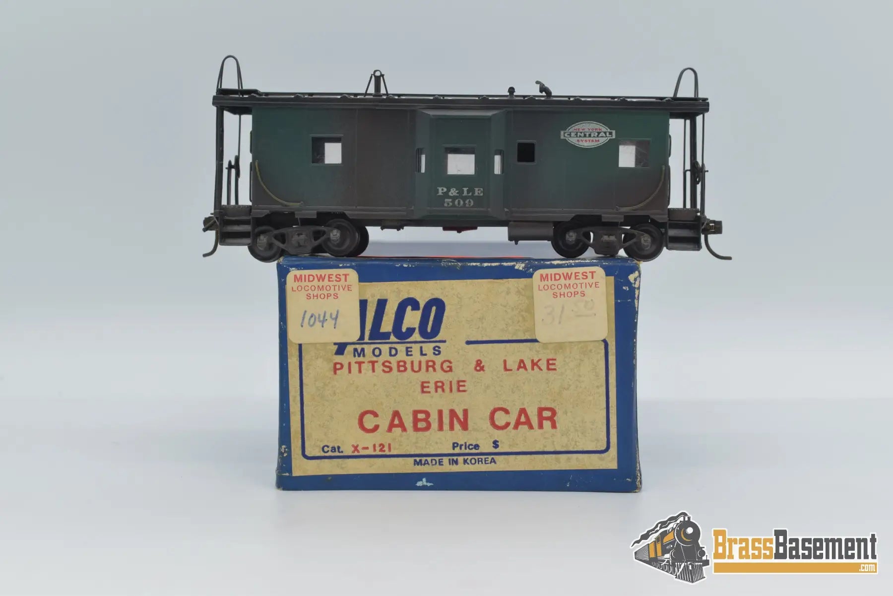 Ho Brass - Alco Pittsburgh And Lake Erie P&Le (Nycs) Cabin Car Poor Custom Paint Caboose
