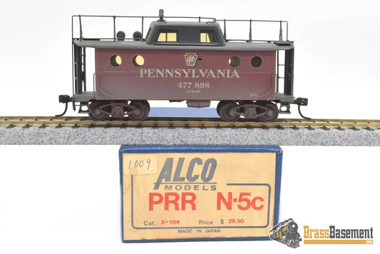 Ho Brass - Alco X - 104 Prr Pennsylvania Railroad N - 5C Cabin Car C/P Caboose