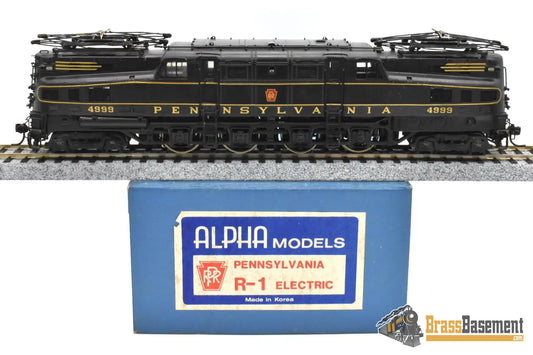 HO Brass - Alpha Models PRR Pennsylvania Railroad R-1 #4999 Electric - F/P Samhongsa Electric